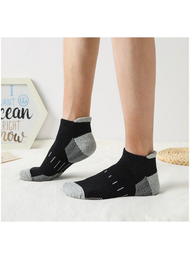 Mens Athletic Socks (5-Pack) - Low Cut, Sweat-Wicking, Odour-Resistant, All-Season Comfort - Ideal for Active Lifestyles, Running  Everyday Wear - Ultimate Socks for Men Collection - Image 2